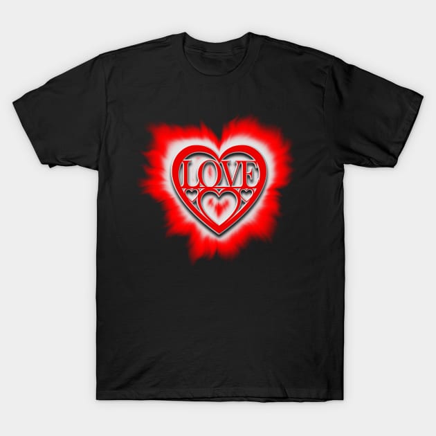 Loving heart T-Shirt by DrewskiDesignz